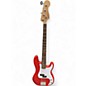 Used Squier Precision Bass RED Electric Bass Guitar thumbnail