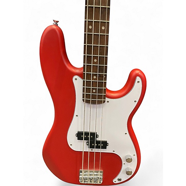 Used Squier Precision Bass RED Electric Bass Guitar