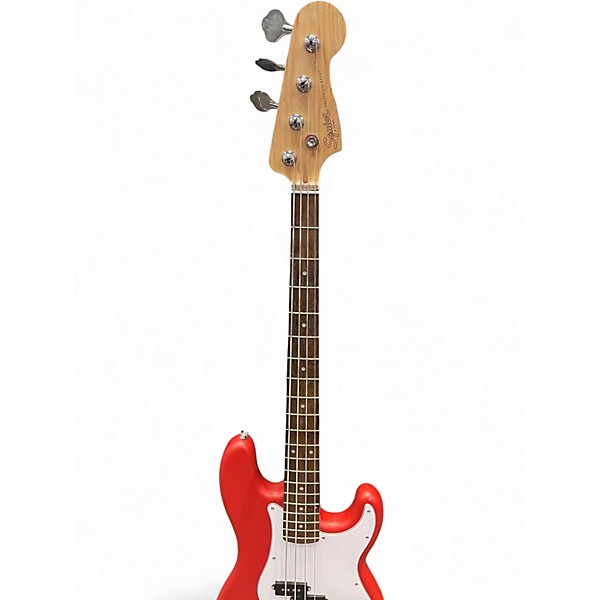 Used Squier Precision Bass RED Electric Bass Guitar