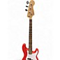 Used Squier Precision Bass RED Electric Bass Guitar