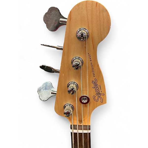 Used Squier Precision Bass RED Electric Bass Guitar