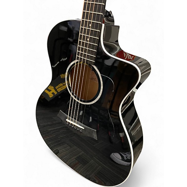 Used Taylor 214CE BLK PLUS Black Acoustic Electric Guitar