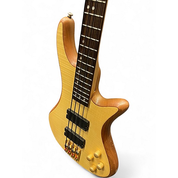 Used Schecter Guitar Research DIAMOND SERIES STILLETO 4 Natural Electric Bass Guitar