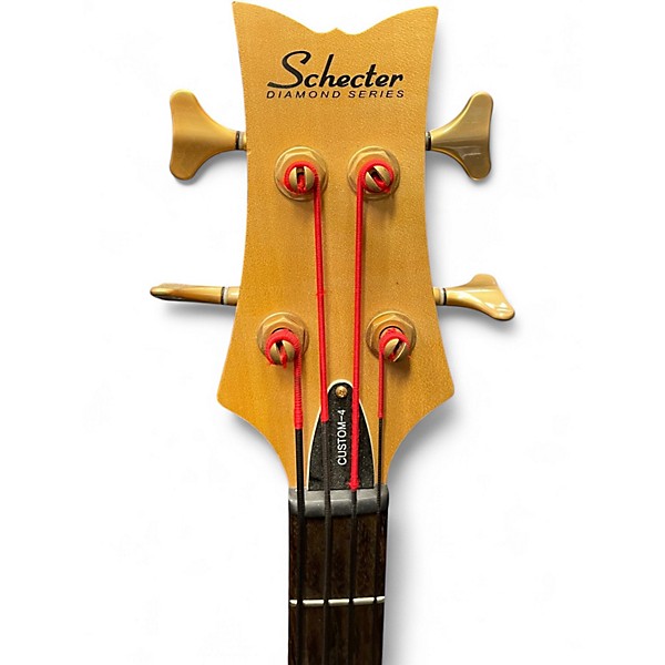 Used Schecter Guitar Research DIAMOND SERIES STILLETO 4 Natural Electric Bass Guitar