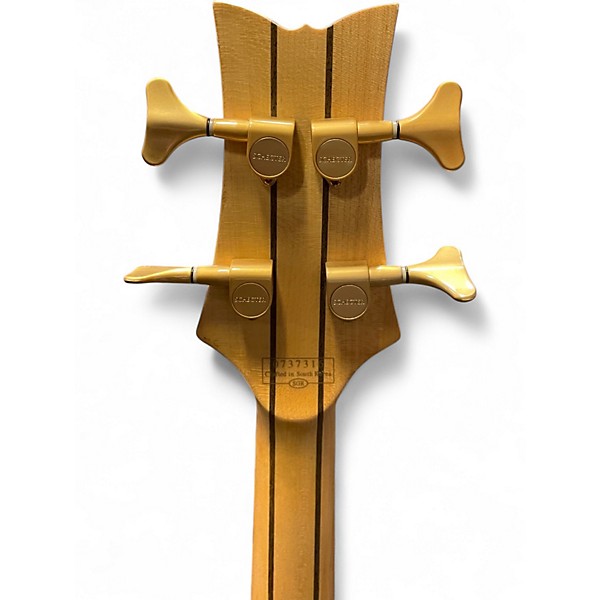 Used Schecter Guitar Research DIAMOND SERIES STILLETO 4 Natural Electric Bass Guitar