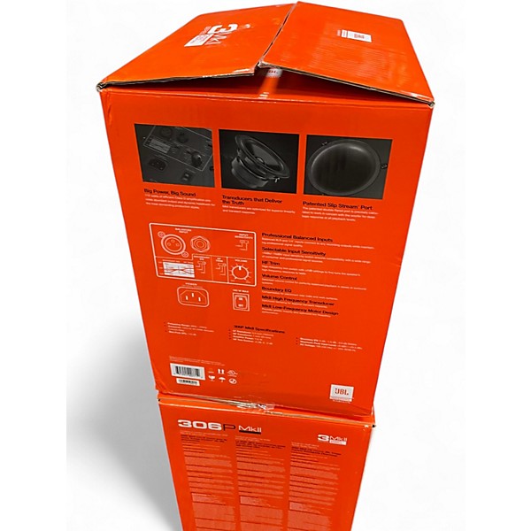 Used JBL 306P MKII PAIR Powered Monitor