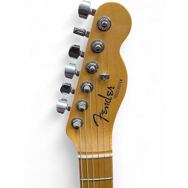 Used Fender American Elite Telecaster BLACK GALAXY Solid Body Electric Guitar