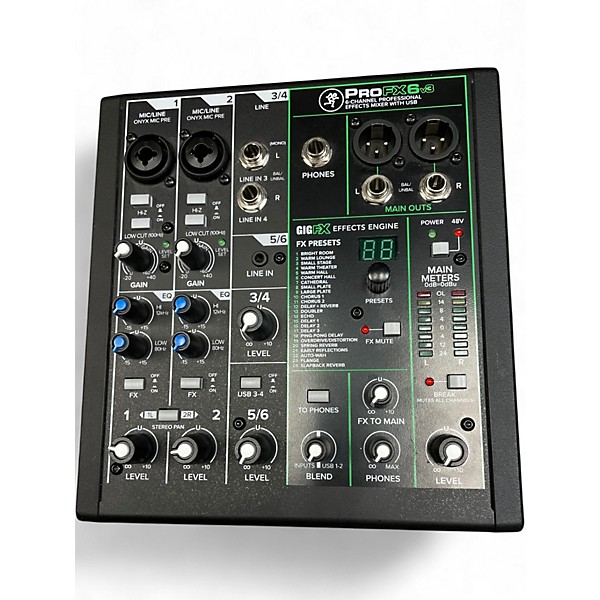 Used Mackie PROFX6 Powered Mixer