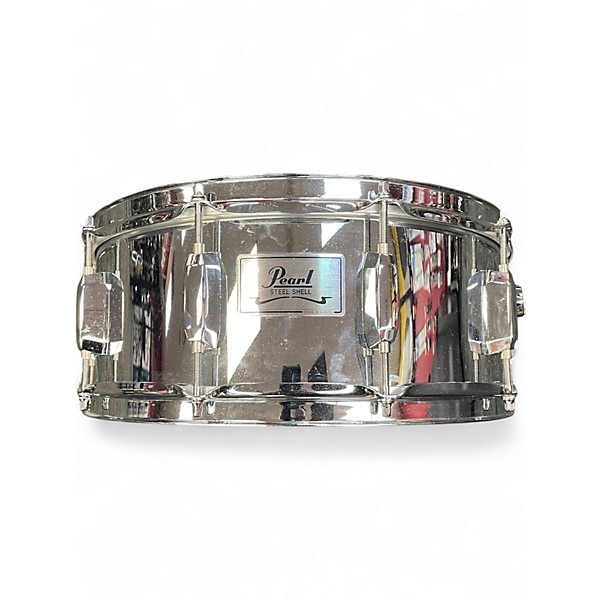 Used Pearl 6X14 Steel Shell Steel Drum