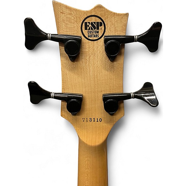 Used ESP Custom Shop B-1 Black Onyx Electric Bass Guitar