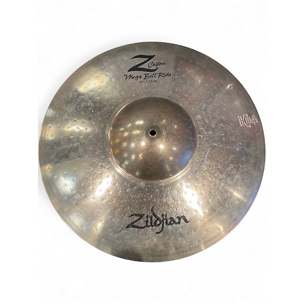 Used Zildjian 21in Z Custom Mega Bell Ride Cymbal