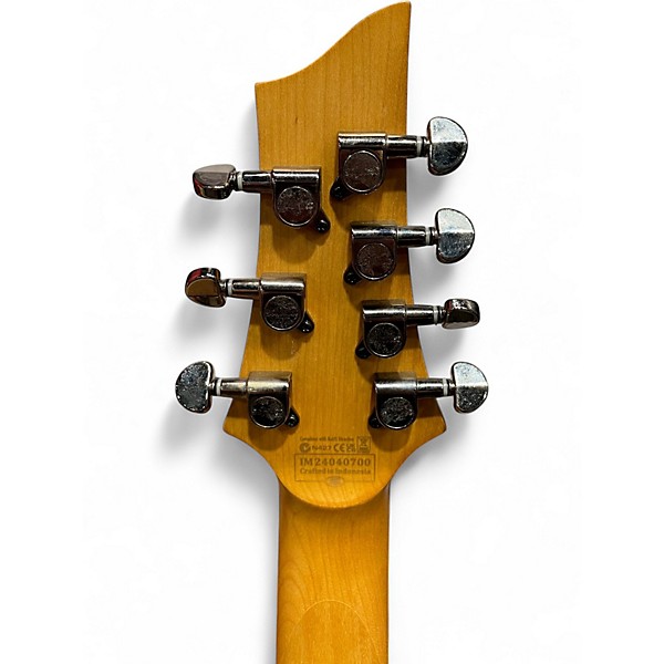 Used Schecter Guitar Research Omen Extreme 7 Left Handed Black Cherry Electric Guitar