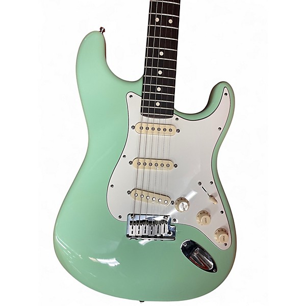 Used Fender Artist Series Jeff Beck Stratocaster Surf Green Solid Body Electric Guitar