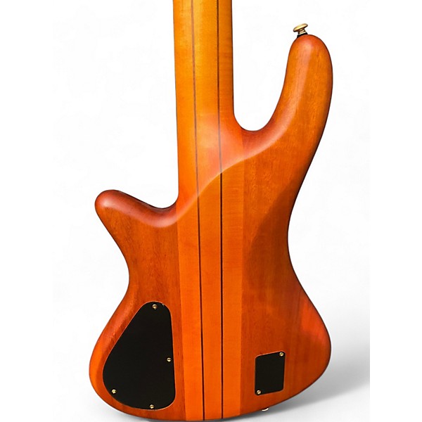 Used Schecter Guitar Research Stiletto Studio 5 String Satin Honey Electric Bass Guitar