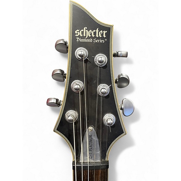Used Schecter C-1 Platinum Dark Gray Solid Body Electric Guitar