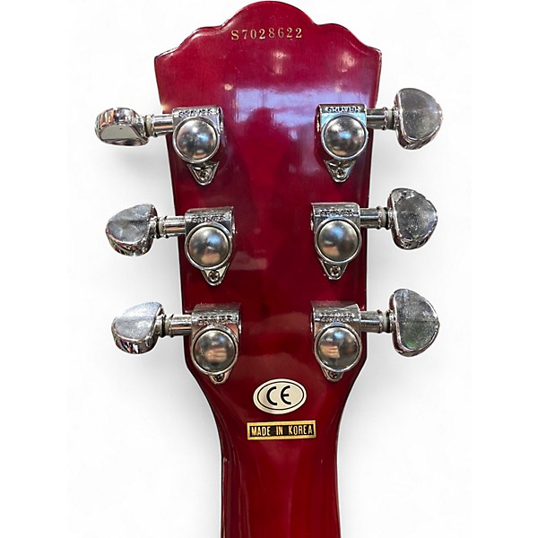 Used Washburn HB30 Crimson Red Burst Hollow Body Electric Guitar