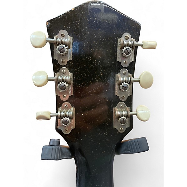 Vintage 1963 Silvertone 1420 Black Hollow Body Electric Guitar