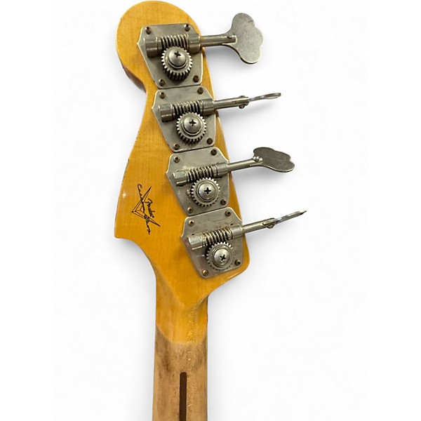 Used Fender CUSTOM SHOP 58 P BASS HEAVY RELIC MAGENTA SPARKLE Electric Bass Guitar