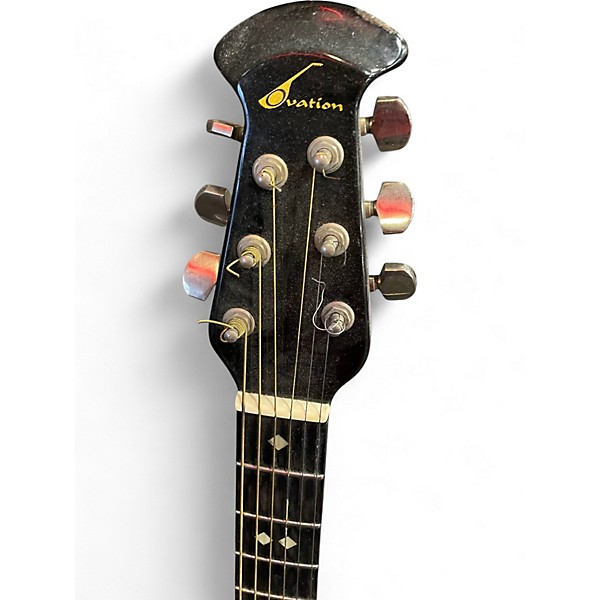 Used Ovation 1862 Black Acoustic Guitar