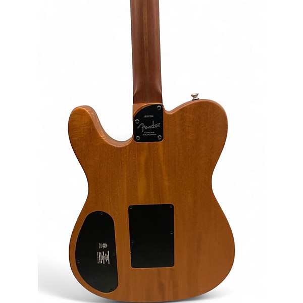 Used Fender American Acoustasonic Telecaster All-Mahogany Natural Solid Body Electric Guitar