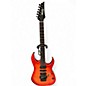 Used 2001 Ibanez PRESTIGE RG2680 Deep Red Flame Top Solid Body Electric Guitar thumbnail