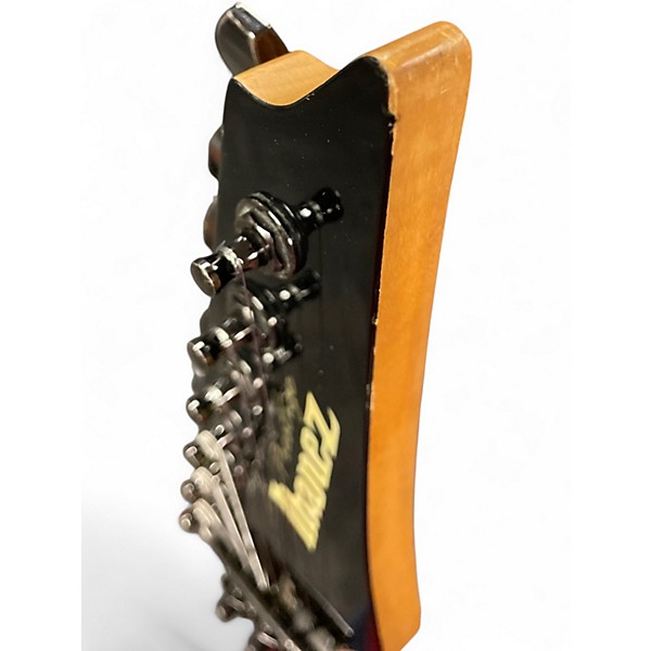 Used 2001 Ibanez PRESTIGE RG2680 Deep Red Flame Top Solid Body Electric Guitar