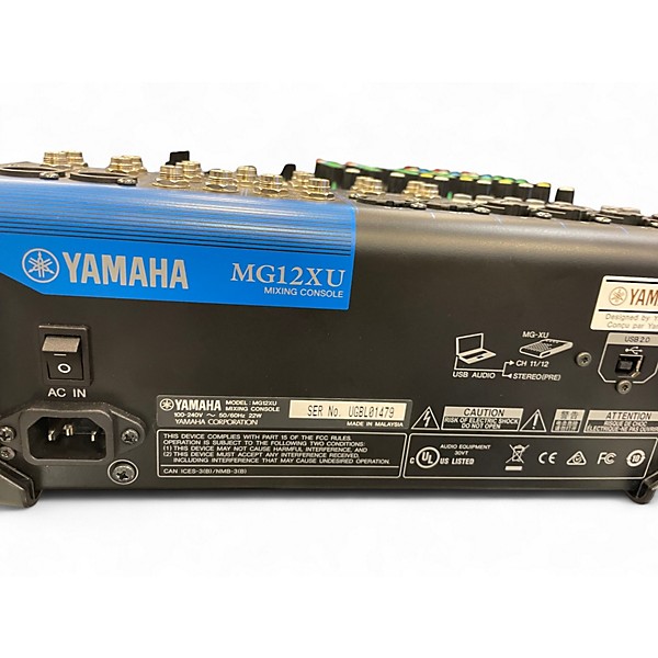 Used Yamaha MG12XU Unpowered Mixer