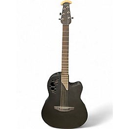Used Ovation 2078TX-5-G Black Acoustic Electric Guitar