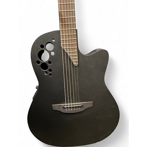 Used Ovation 2078TX-5-G Black Acoustic Electric Guitar