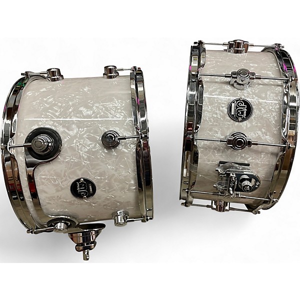 Used DW 5 Piece Performance Series White Marine Drum Kit