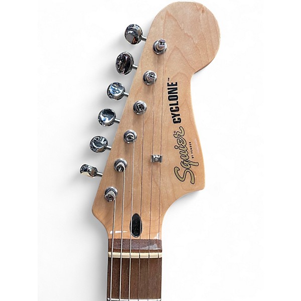 Used Squier CYCLONE Pearl White Solid Body Electric Guitar