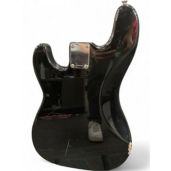 Used Squier Affinity Precision Bass Black Electric Bass Guitar