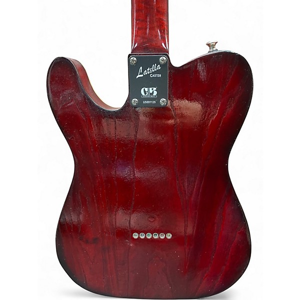 Used Latella Guitars LATELLA-CASTER WITH WARMOTH NECK Trans Red Solid Body Electric Guitar
