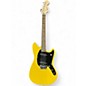 Used 2024 Squier Sonic Mustang Yellow Solid Body Electric Guitar