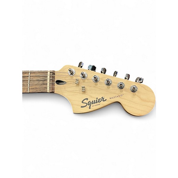 Used 2024 Squier Sonic Mustang Yellow Solid Body Electric Guitar