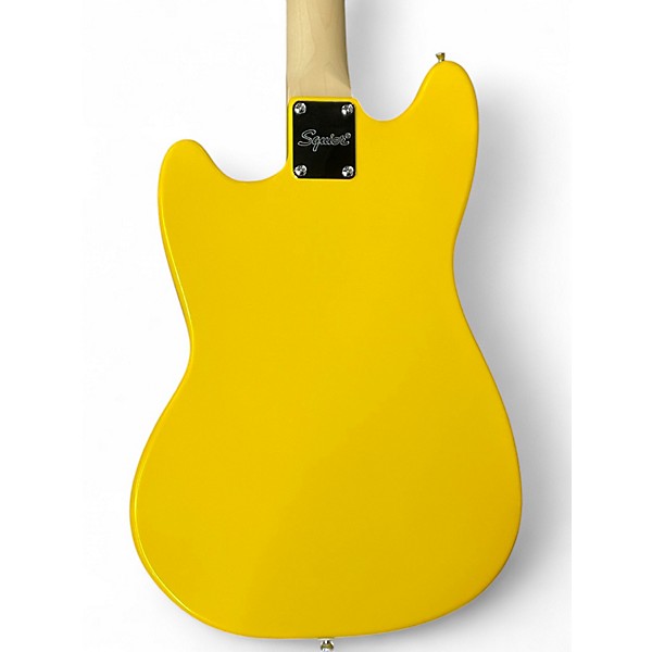 Used 2024 Squier Sonic Mustang Yellow Solid Body Electric Guitar