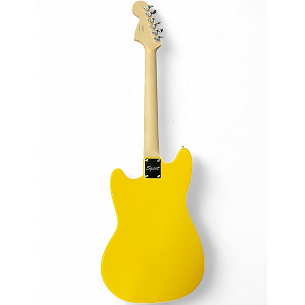 Used 2024 Squier Sonic Mustang Yellow Solid Body Electric Guitar