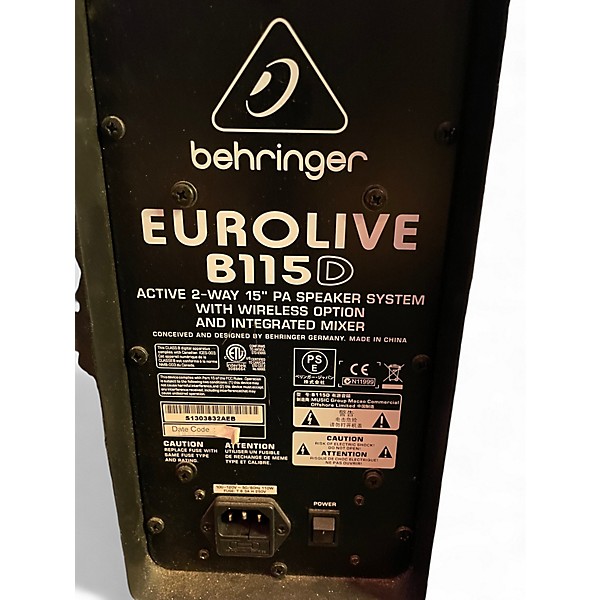 Used Behringer Eurolive B115D Powered Speaker
