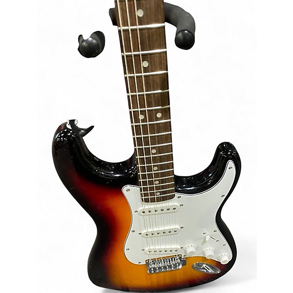 Used Squier Affinity Stratocaster 3 Tone Sunburst Solid Body Electric Guitar