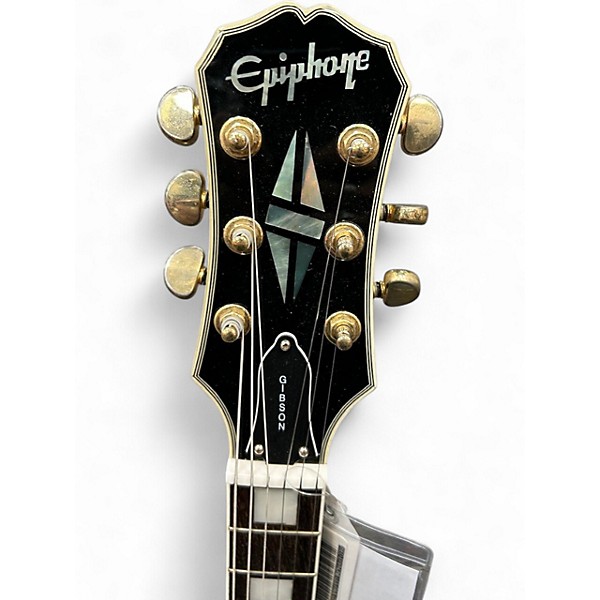 Used Epiphone Les Paul Custom Black Solid Body Electric Guitar