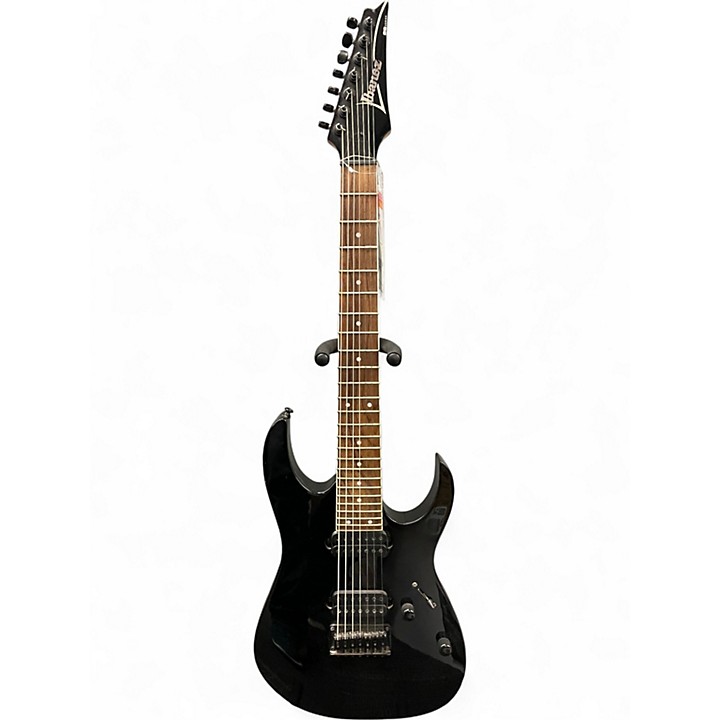 Used Ibanez RG7321 7 String Black Solid Body Electric Guitar Black