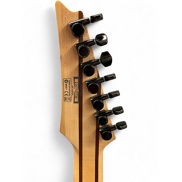 Used Ibanez RG7321 7 String Black Solid Body Electric Guitar