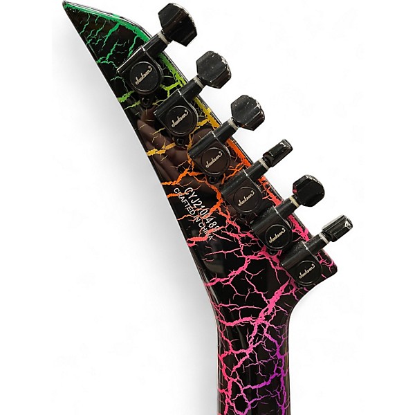 Used Jackson SL3M RAINBOW CRACKLE Solid Body Electric Guitar