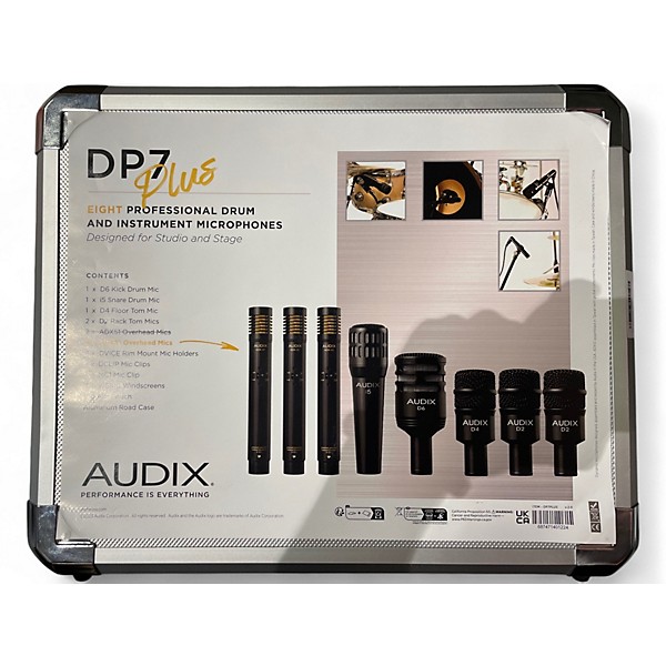 Used Audix DP7 Percussion Microphone Pack