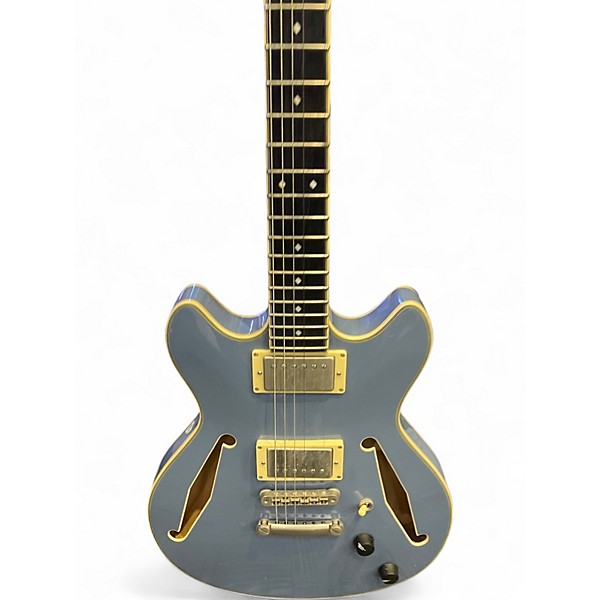 Used D'Angelico EX DC TOUR SLATE BLUE Hollow Body Electric Guitar