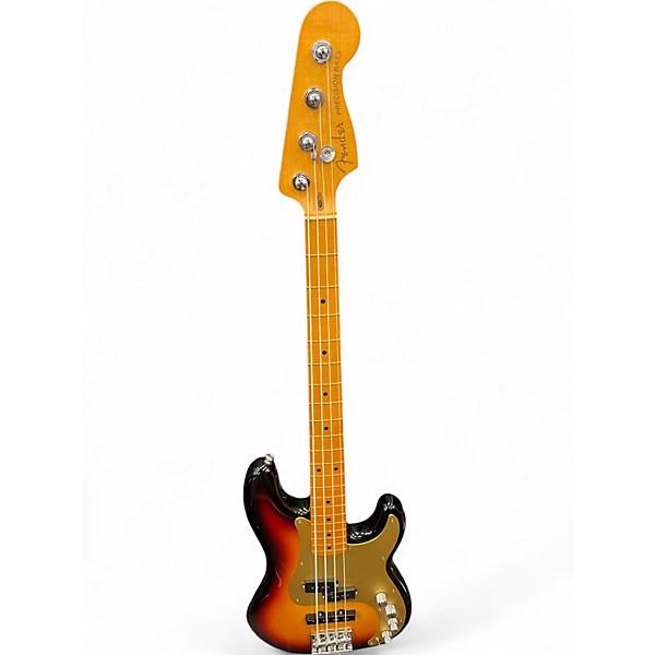 Used Fender American Ultra II Precision Bass 3 Color Sunburst Electric Bass Guitar