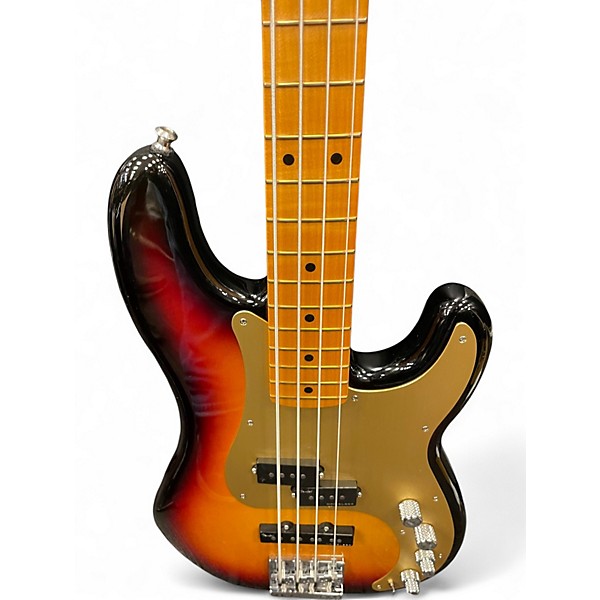 Used Fender American Ultra II Precision Bass 3 Color Sunburst Electric Bass Guitar