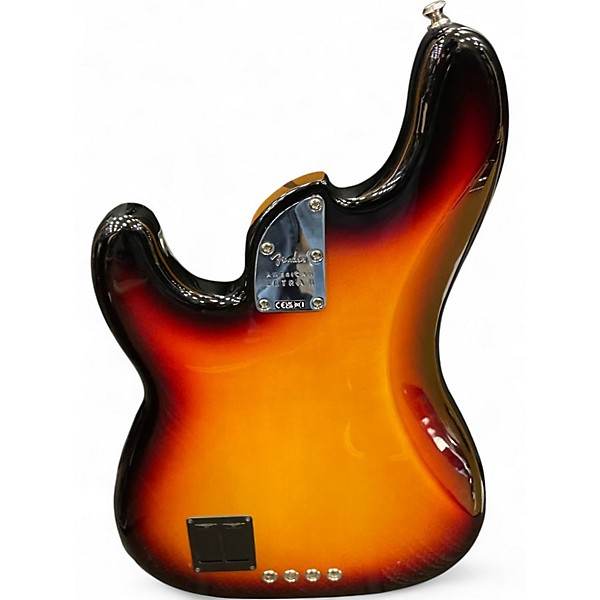 Used Fender American Ultra II Precision Bass 3 Color Sunburst Electric Bass Guitar