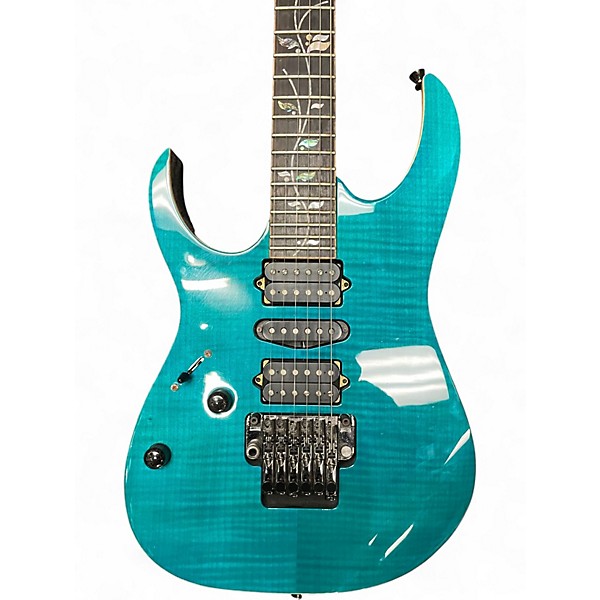 Used Ibanez JCRG20126 J Custom Left Handed Teal Electric Guitar