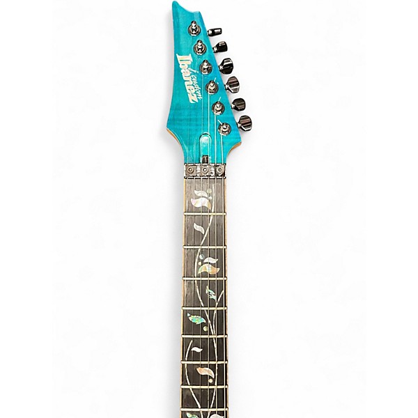 Used Ibanez JCRG20126 J Custom Left Handed Teal Electric Guitar